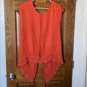 Burnt orange tunic